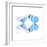 Miss Butterfly Duo Xugenutia Sq - X-Ray White Edition-Philippe Hugonnard-Framed Photographic Print