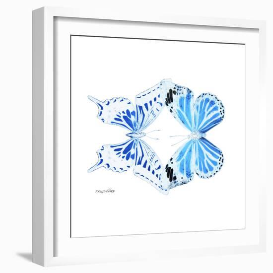 Miss Butterfly Duo Xugenutia Sq - X-Ray White Edition-Philippe Hugonnard-Framed Photographic Print