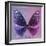 Miss Butterfly Euploea Sq - Purple & Hot Pink-Philippe Hugonnard-Framed Photographic Print