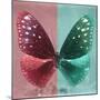 Miss Butterfly Euploea Sq - Red & Coral Green-Philippe Hugonnard-Mounted Photographic Print