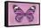 Miss Butterfly Genutia - Pink-Philippe Hugonnard-Framed Stretched Canvas