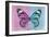 Miss Butterfly Genutia Profil - Pink & Blue-Philippe Hugonnard-Framed Photographic Print