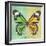 Miss Butterfly Genutia Sq - Green & Yellow-Philippe Hugonnard-Framed Photographic Print