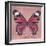 Miss Butterfly Genutia Sq - Hot Pink-Philippe Hugonnard-Framed Photographic Print