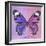 Miss Butterfly Genutia Sq - Purple & Pink-Philippe Hugonnard-Framed Photographic Print