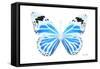 Miss Butterfly Genutia - X-Ray White Edition-Philippe Hugonnard-Framed Stretched Canvas