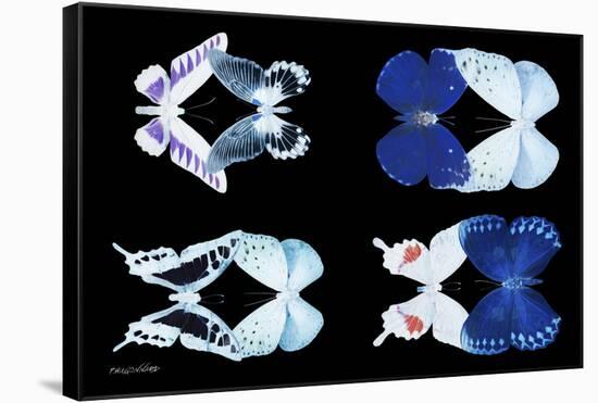 Miss Butterfly X-Ray Duo Black-Philippe Hugonnard-Framed Stretched Canvas