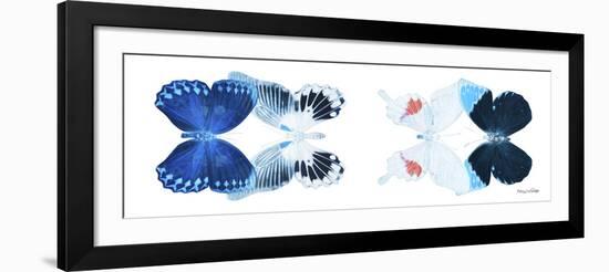 Miss Butterfly X-Ray Duo White Pano IV-Philippe Hugonnard-Framed Photographic Print