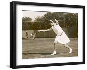 Miss C Beckingham Playing at Ealing-null-Framed Photographic Print
