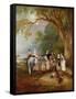 Miss Catherine Herrick with Her Nieces and Nephews, the Five Elder Children-John E. Ferneley-Framed Stretched Canvas