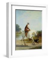 Miss Cazenove on a Gray Hunter-Jacques Laurent Agasse-Framed Giclee Print