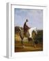 Miss Cazenove on a Grey Hunter, a Dog Running Alongside-Jacques-Laurent Agasse-Framed Giclee Print