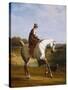 Miss Cazenove on a Grey Hunter, a Dog Running Alongside-Jacques-Laurent Agasse-Stretched Canvas