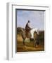 Miss Cazenove on a Grey Hunter, a Dog Running Alongside-Jacques-Laurent Agasse-Framed Giclee Print