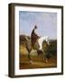 Miss Cazenove on a Grey Hunter, a Dog Running Alongside-Jacques-Laurent Agasse-Framed Giclee Print