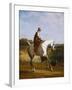 Miss Cazenove on a Grey Hunter-Jacques Laurent Agasse-Framed Giclee Print