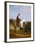 Miss Cazenove on a Grey Hunter-Jacques Laurent Agasse-Framed Giclee Print