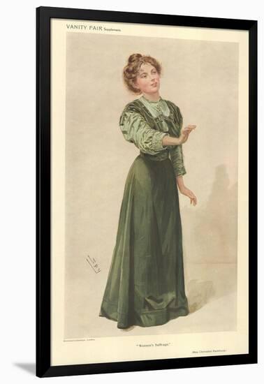 Miss Christabel Pankhurst-Sir Leslie Ward-Framed Giclee Print