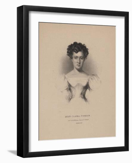 Miss Clara Fisher, 1830-Albert Newsam-Framed Giclee Print