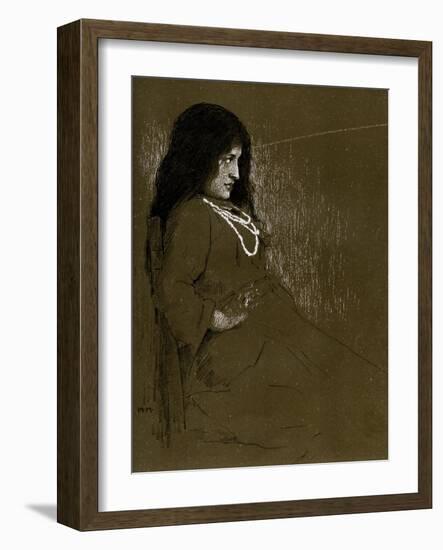 Miss Constance Collier in One Summers Day, 1899-Mortimer L Menpes-Framed Giclee Print