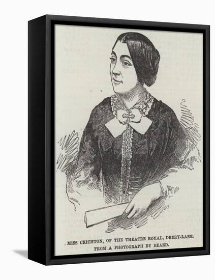 Miss Crichton of the Theatre Royal, Drury-Lane-null-Framed Stretched Canvas