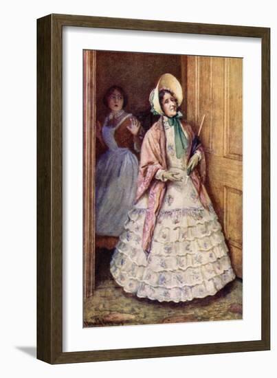 Miss Crocker Appeared, and Said She'D Come to Dinner-Harold Copping-Framed Giclee Print