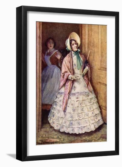 Miss Crocker Appeared, and Said She'D Come to Dinner-Harold Copping-Framed Giclee Print