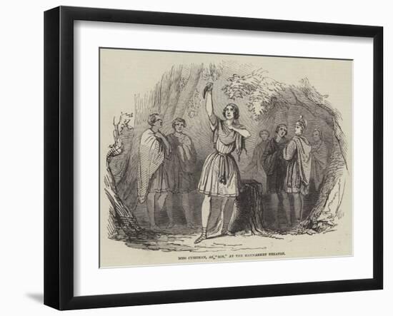 Miss Cushman, as Ion, at the Haymarket Theatre-null-Framed Giclee Print