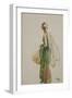 Miss Diane Chamberlain (Oil on Canvas)-John Lavery-Framed Giclee Print