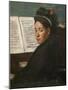 Miss Dihau at the piano. Around 1870. Oil on canvas.-Edgar Degas-Mounted Giclee Print