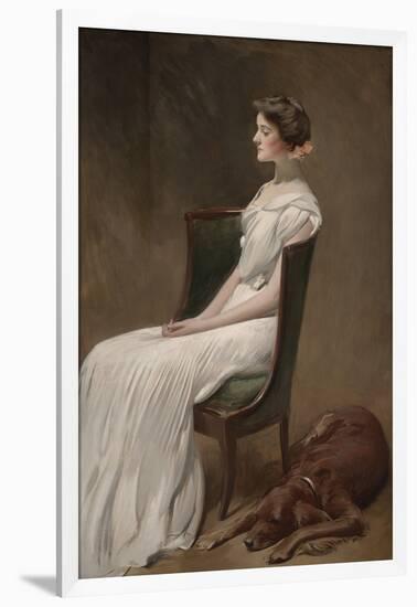 Miss Dorothy Quincy Roosevelt (Later Mrs. Langdon Geer), 1901-02 (Oil on Canvas)-John White Alexander-Framed Giclee Print