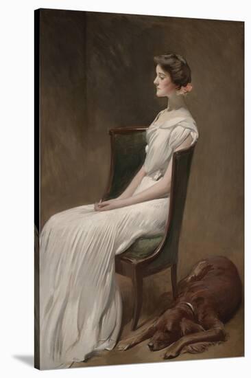 Miss Dorothy Quincy Roosevelt (Later Mrs. Langdon Geer), 1901-02 (Oil on Canvas)-John White Alexander-Stretched Canvas