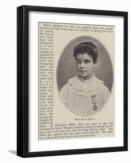 Miss Edith Brill-null-Framed Giclee Print