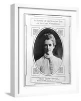 Miss Edith Cavell (1865-1915) Died for Her Country, October 12th 1915-null-Framed Giclee Print