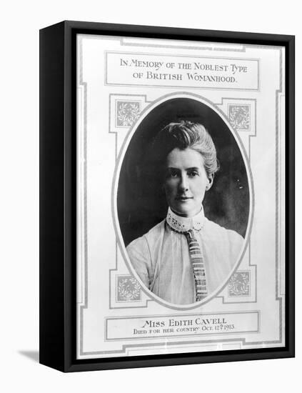 Miss Edith Cavell (1865-1915) Died for Her Country, October 12th 1915-null-Framed Stretched Canvas