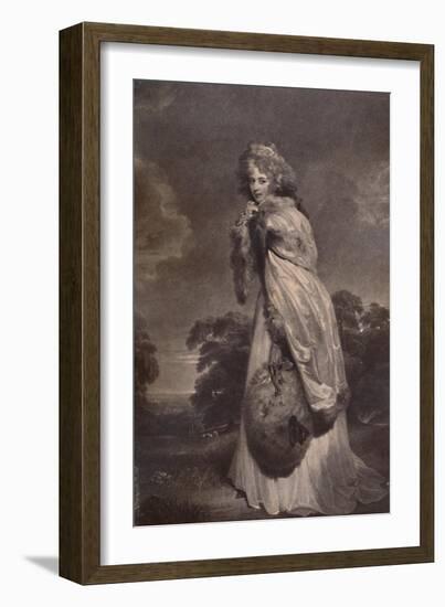 Miss Elizabeth Farren, afterwards Countess of Derby, c1792 (1894)-Francesco Bartolozzi-Framed Giclee Print