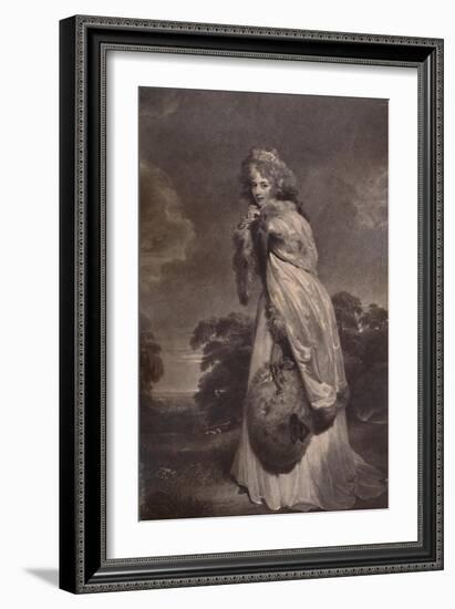 Miss Elizabeth Farren, afterwards Countess of Derby, c1792 (1894)-Francesco Bartolozzi-Framed Giclee Print