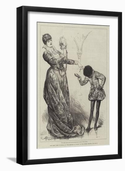 Miss Ellen Terry as Portia, in The Merchant of Venice, at the Lyceum Theatre-Frederick Barnard-Framed Giclee Print