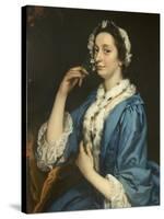 Miss Fort of Alderbury House, Wiltshire, 1747-George Beare-Stretched Canvas