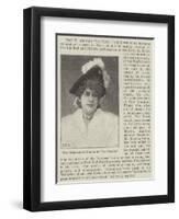 Miss Geraldine Ulmer in La Cigale-null-Framed Premium Giclee Print