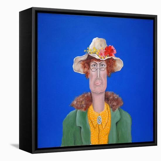 Miss Green-John Wright-Framed Stretched Canvas