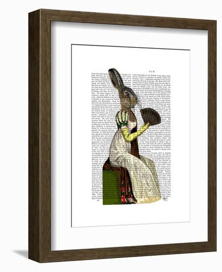 Miss Hare-Fab Funky-Framed Art Print