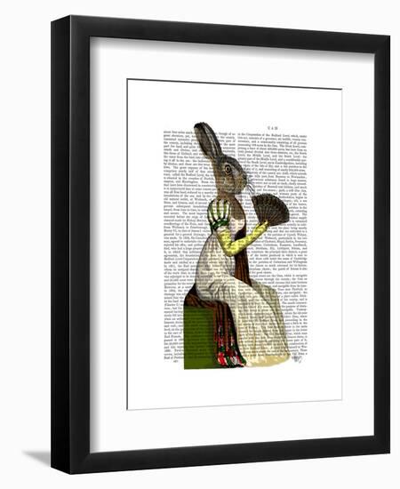 Miss Hare-Fab Funky-Framed Art Print