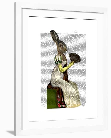 Miss Hare-Fab Funky-Framed Art Print