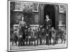 Miss Hartley with a Group of Eight Rotherwood Deerhounds-null-Mounted Photographic Print
