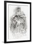 Miss Havisham. Illustration by Harry Furniss for the Charles Dickens Novel Great Expectations-null-Framed Premium Giclee Print