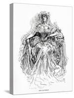 Miss Havisham, Illustration from Great Expectations-Harry Furniss-Stretched Canvas