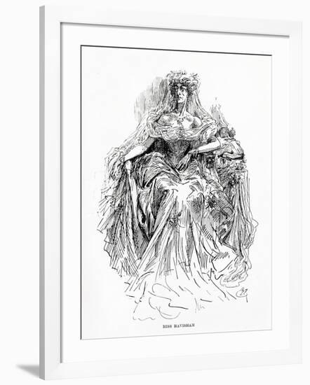 Miss Havisham, Illustration from Great Expectations-Harry Furniss-Framed Giclee Print