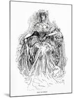 Miss Havisham, Illustration from Great Expectations-Harry Furniss-Mounted Giclee Print