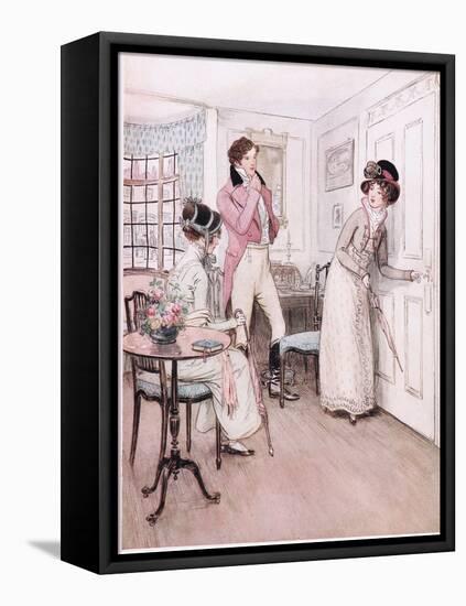 Miss Henrietta and Miss Fanny-Hugh Thomson-Framed Stretched Canvas